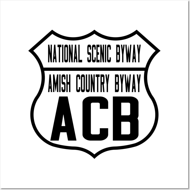 Amish Country Byway National Scenic Byway route shield Wall Art by nylebuss